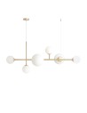 ALDEX HANGING LAMP DIONE 6 brass, 4 x 40W / 2 x 60W (1092K40)