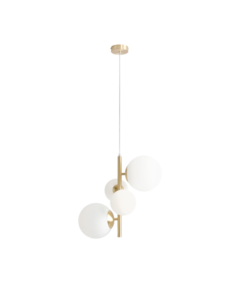 Pendant lamps spheres - ALDEX HANGING LAMP BLOOM 4 brass, 2 x 40W / 2 x 60W (1091L40) - product kolory-swiatla.pl 1