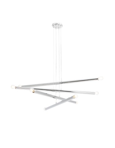 ALDEX PENDING LAMP TUBO 8 CHROM, 8 x max 40W (1072P4)