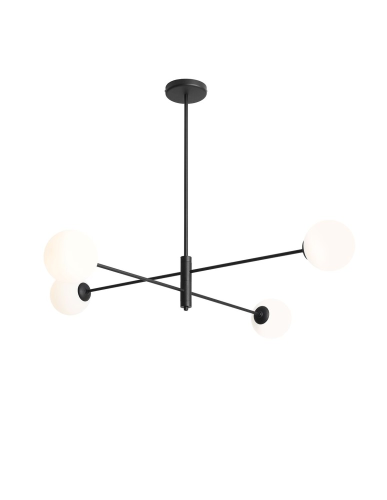Pendant lamps spheres - ALDEX PLAFON HOMME 4 BLACK, 4 x max 60W (1090PL_L1) - product kolory-swiatla.pl 1