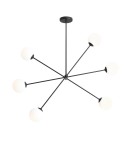 Pendant lamps spheres - ALDEX PLAFON OHIO 6 BLACK, 6 x max 40W (1081PL_K1) - product 1