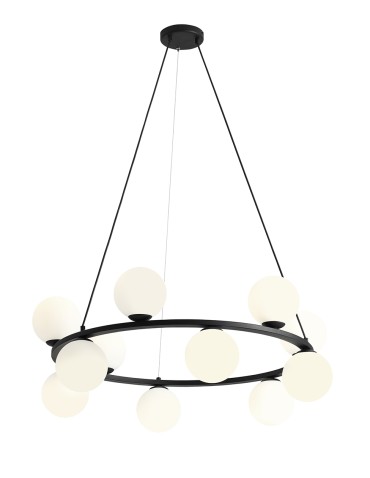 ALDEX HANGING LAMP KRONE 12 BLACK, 10 x max 40W (1085R1)