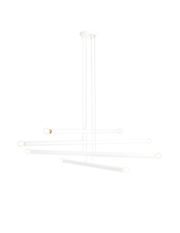 ALDEX PENDING LAMP TUBO 8 WHITE, 8 x max 40W (1072P)