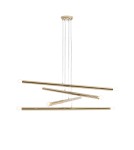 Pendant tube lamps - ALDEX PENDING LAMP TUBO 8 GOLD, 8 x max 40W (1072P30) - product 1