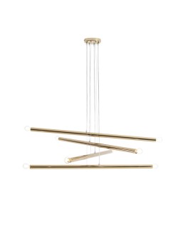 ALDEX LAMPA WISZĄCA TUBO 8 ZŁOTY, 8 x max 40W (1072P30)