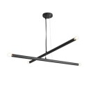 Pendant tube lamps - ALDEX PENDING LAMP TUBO 4 BLACK, 4 x max 40W (1072L1) - product 1