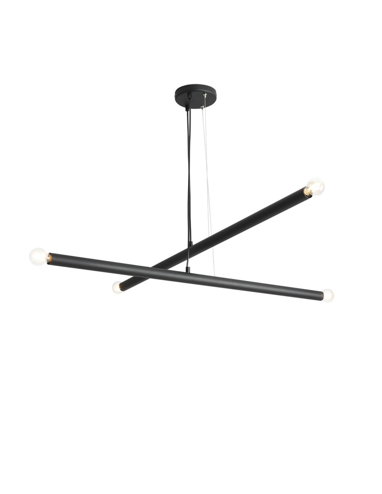 Pendant tube lamps - ALDEX PENDING LAMP TUBO 4 BLACK, 4 x max 40W (1072L1) - product kolory-swiatla.pl 1