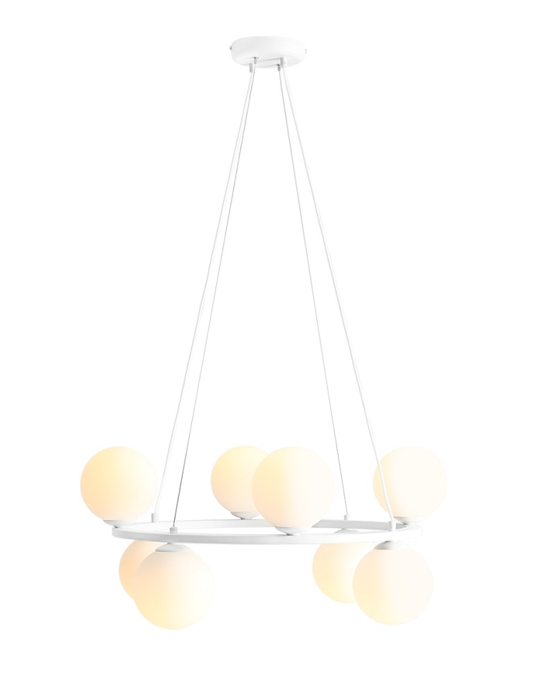 Pendant lamps spheres - ALDEX HANGING LAMP KRONE 8 WHITE, 8 x max 40W (1085P) - product kolory-swiatla.pl 1