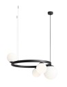 ALDEX PENDING LAMP GARDA 4 RING BLACK, 3 x 40W / 1 x 60W (1099L1_R)
