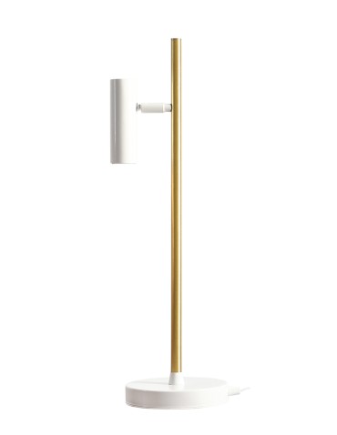 ALDEX desk lamp TREVO WHITE/Brass, 1 x 35W (1097B40)