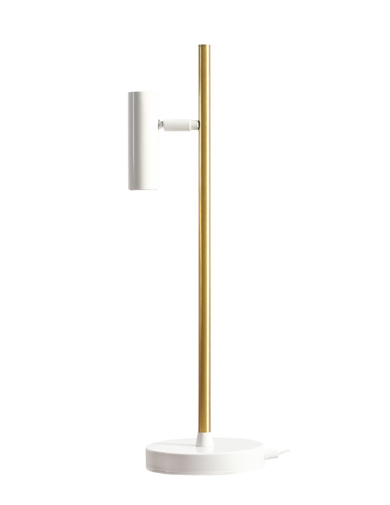 Reading table lamps - ALDEX desk lamp TREVO WHITE/Brass, 1 x 35W (1097B40) - product kolory-swiatla.pl 1