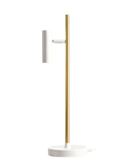 ALDEX LAMPKA BIURKOWA TREVO BIAŁY BRASS, 1 x 35W (1097B40)