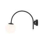 Cantilever wall lamps - ALDEX KINKETT NAVE BLACK, 1 x 40W (1088C1) - product 1