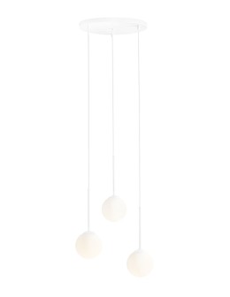 ALDEX LAMPA WISZĄCA BOSSO 3 RING BIAŁY, 3 x max 40W (1087E_R)