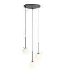 Pendant lamps spheres - ALDEX HANGING LAMP BOSSO 3 RING BLACK, 3 x max 40W (1087E1_R) - product 1
