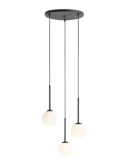 ALDEX LAMPA WISZĄCA BOSSO 3 RING CZARNY, 3 x max 40W (1087E1_R)