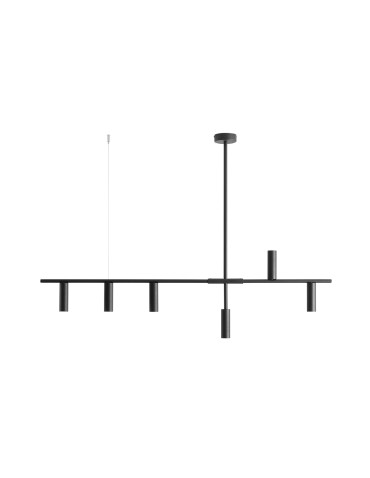 ALDEX PENDING LAMP TREVO 6 ALL BLACK, 6 x 35W (1104K1)