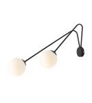 Cantilever wall lamps - ALDEX SHINKIT HOLM 2 BLACK L , 2 x max 40W (1082D1_L) - product 1