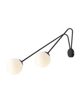 ALDEX KINKIET HOLM 2 CZARNY L , 2 x max 40W (1082D1_L)