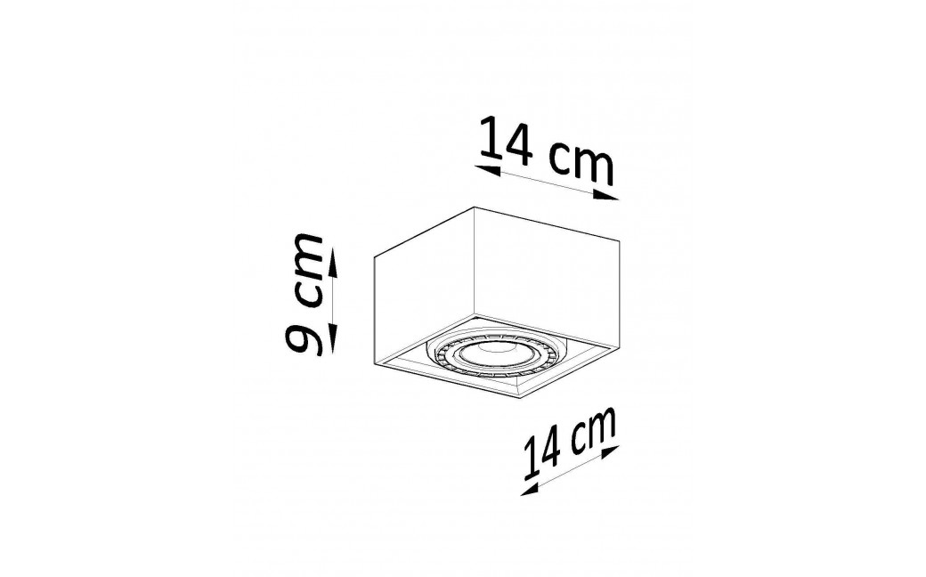 Sollux Plafon QUATRO 1 beton SL.0883