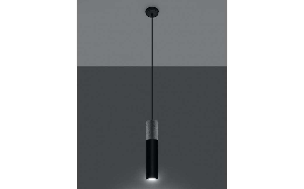Sollux Lampa wisząca BORGIO 1 czarny SL.0650