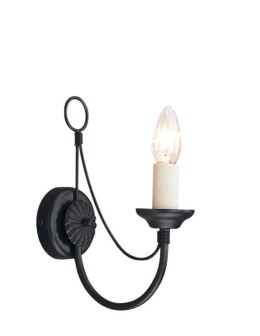 Elstead Lighting Interior Wall lamp CARISBROOKE 1x60W E14 CB1 BLACK