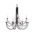 Chandelier chandeliers - Elstead Lighting Interior Pendant CARISBROOKE 12x60W E14 CB12 BLACK. - product 1