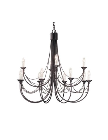 Elstead Lighting Interior Pendant CARISBROOKE 12x60W E14 CB12 BLACK.