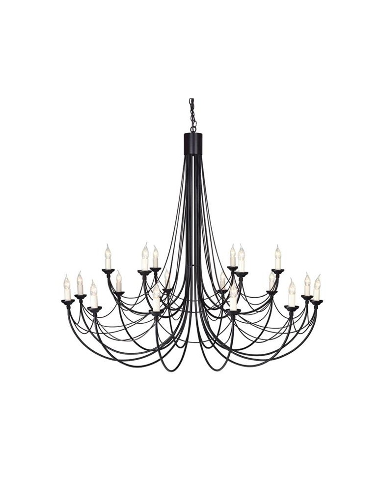 Chandelier chandeliers - Elstead Lighting Interior Pendant CARISBROOKE 16x60W E14 CB18 BLACK. - product kolory-swiatla.pl 1