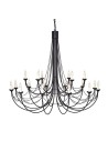 Elstead Lighting Interior Pendant CARISBROOKE 16x60W E14 CB18 BLACK.