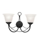 Wall lamps - Elstead Lighting Interior CARISBROOKE 2x60W E14 CB2 BLACK wall lamp. - product 1