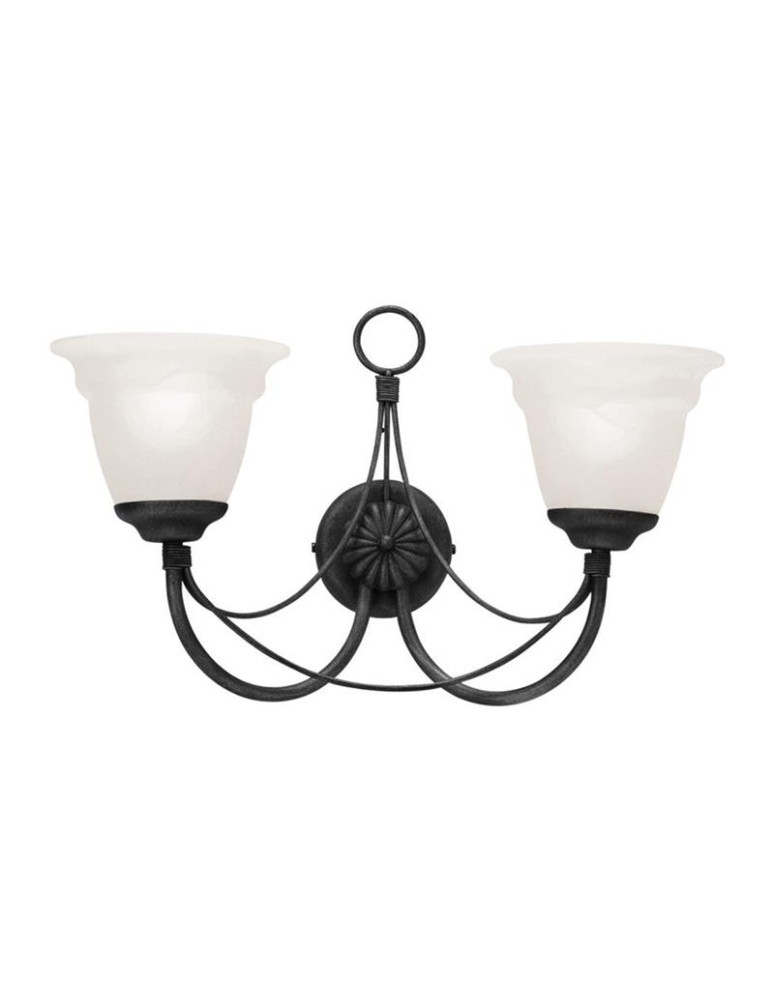 Wall lamps - Elstead Lighting Interior CARISBROOKE 2x60W E14 CB2 BLACK wall lamp. - product kolory-swiatla.pl 1