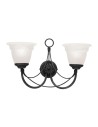 Elstead Lighting Interior CARISBROOKE 2x60W E14 CB2 BLACK wall lamp.