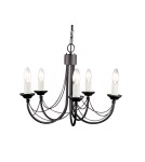 Chandelier chandeliers - Elstead Lighting Interior Pendant CARISBROOKE 5x60W E14 CB5 BLACK. - product 1