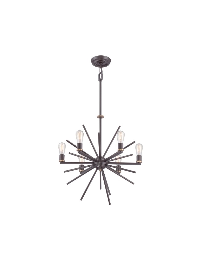 Chandelier chandeliers - Quoizel CARNEGIE 6x100W E27 QZ/CARNEGIE6 Pendant. - product kolory-swiatla.pl 1