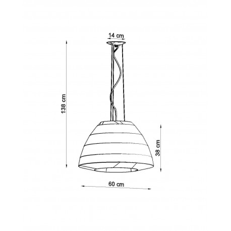 Sollux Żyrandol BELLA 60 biały SL.0733
