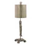 Table lamps with lampshade - Elstead Lighting Flambeau Table CARYATID 1x60W E27 FB/CARYATID-S - product 1