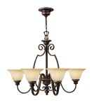 Rustic chandeliers - Hinkley CELLO 6x100W E27 HK/CELLO6 Pendant. - product 1