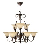 Chandeliers - Hinkley CELLO 9x100W E27 HK/CELLO9 Pendant. - product 1