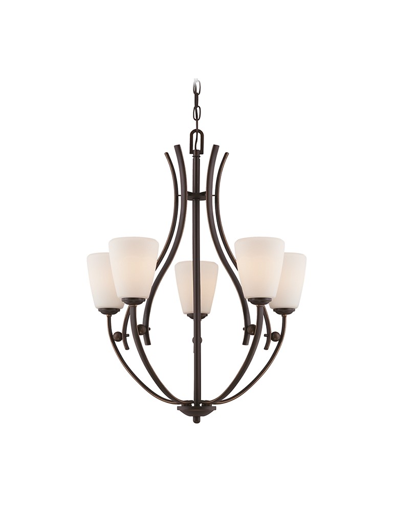 Rustic chandeliers - Quoizel CHANTILLY 5x100W E27 QZ/CHANTILLY5 Pendant. - product kolory-swiatla.pl 1