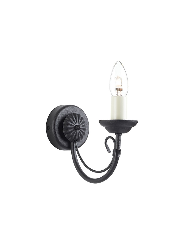 Chandelier wall lamps - Elstead Lighting Interior Wall lamp CHARTWELL 1x60W E14 CH1 BLACK - product kolory-swiatla.pl 1