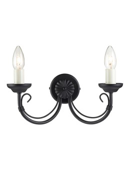 Elstead Lighting Interior CHARTWELL 2x60W E14 CH2 BLACK wall lamp.