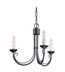 Chandelier chandeliers - Elstead Lighting Interior Pendant CHARTWELL 3x60W E14 CH3 BLACK. - product 1