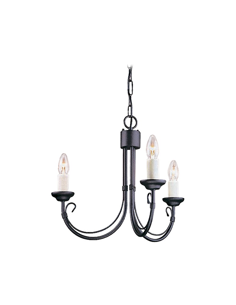 Chandelier chandeliers - Elstead Lighting Interior Pendant CHARTWELL 3x60W E14 CH3 BLACK. - product kolory-swiatla.pl 1