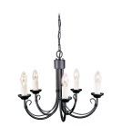 Chandelier chandeliers - Elstead Lighting Interior Hanging CHARTWELL 5x60W E14 CH5 BLACK. - product 1