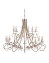 Elstead Lighting Interior Pendant CHRISTINA 18x60W E14 CRT18 SIL/GOLD
