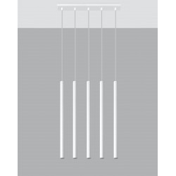 Sollux Lampa wisząca PASTELO 5 biała SL.0468