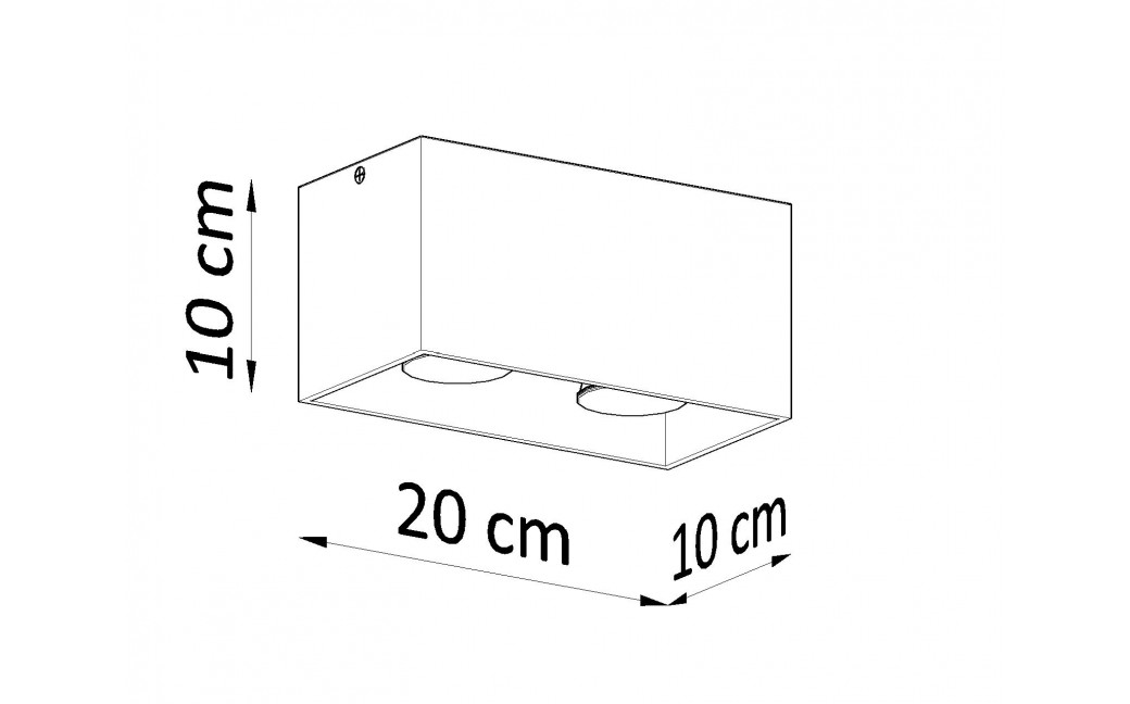 Sollux Plafon QUAD MAXI czarny SL.0381