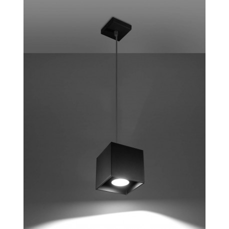 Sollux Lampa wisząca QUAD 1 czarny SL.0060