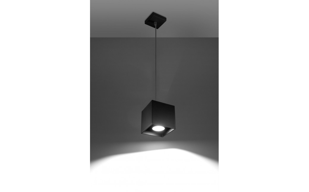 Sollux Lampa wisząca QUAD 1 czarny SL.0060